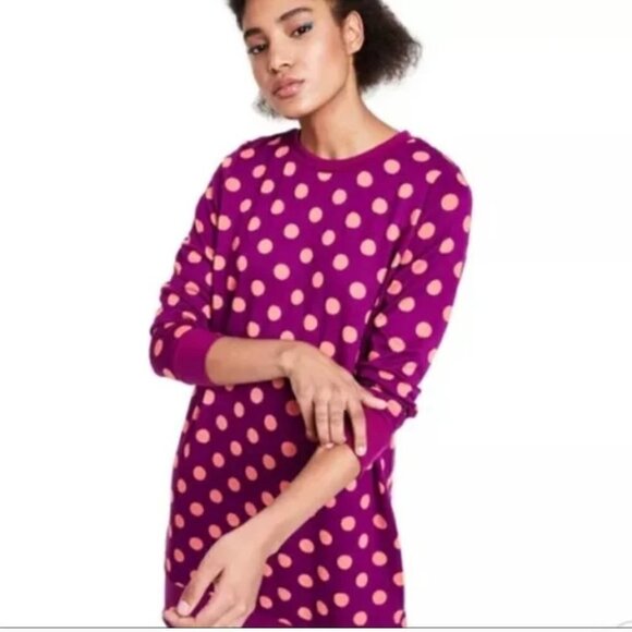 Victor Glemaud for Target Polka Dot Sweatshirt Tunic Dress - Picture 2 of 16
